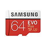 Samsung EVO Plus - Tarjeta de Memoria de 64 GB y Adaptador SD Rojo