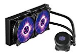 Cooler Master MasterLiquid ML240L RGB Refrigeración a Liquido CPU - Efectos de Iluminación Personalizados, Bomba de Disipación Dual y Doble Ventilador de Aire de 120mm