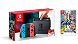 Nintendo Switch - Consola color Azul Neón/Rojo Neón + Super Smash Bros. Ultimate