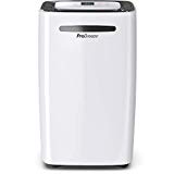 Pro Breeze Deshumidificador 20L, Sensor de Humedad, 4 Modos, Depósito Extraíble y Desagüe Continuo, Pantalla Digital, Temporizador 24h. Seca la Ropa y Elimina la Humedad de Habitaciones Grandes (30m2)