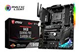 MSI B450 GAMING PRO CARBON AC - Placa base gaming (AM4, AMD B450, 3 x PCI-E x1, DDR4 3466+, HDMI, 6 x SATA 6Gb/s)