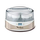 Moulinex Yogurteo YG231E - Yogurtera, capacidad de 7 tarrinas de 160 ml libres de BPA aptas para el lavavajillas, con pantalla display de fácil uso, programable 15 horas, con recetario