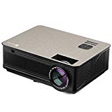 Proyector LED, Houzetek Proyectores 4000 Lúmenes 1080P Full HD, Mini Proyector Portátil con Altavoz, Entretenimiento Home Theater Multimedia con HDMI, USB, VGA, AV para Cine en Casa