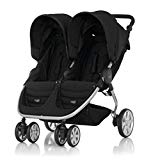 Britax B-Agile Doble - Silla de paseo gemelar, color Cosmos Black