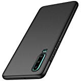 anccer Funda Huawei P30, Ultra Slim Anti-Rasguño y Resistente Huellas Dactilares Totalmente Protectora Caso de Duro Cover Case para Huawei P30 (Grava Negro)