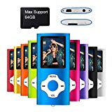 Mymahdi Reproductor portátil MP3 / MP4, Azul Oscuro con Pantalla de 1,8 Pulgadas de LCD y Ranura para Tarjetas Memory Card, Tarjeta de 128 GB de Memory Card de Alta compatibilidad TF