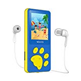 Reproductor MP3 con Radio FM, Dibujos Animados MP3 Player para Niños con Diseño de Botón en Forma de Pata de Oso, Pantalla LCD de 1,8