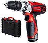 Einhell Destornillador inalámbrico a batería - TC-CD 12 Li .12V, 1.3Ah, 20Nm. Parada rápida, 18 posiciones de par, portabrocas extraíble, incl. batería, cargador de batería y estuche