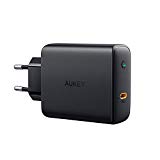 AUKEY USB C Cargador con GAN, Cargador de Pared USB con 60W Power Delivery 3.0, Compatible con MacBook Pro 13