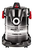 BISSELL Aspiradora multiusos 2026M MultiClean, aspiradora en seco y húmedo con función de soplador, 1500 W, juego de accesorios de 7 piezas, 23 l, Color Negro / Blanco