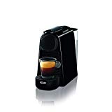 Nespresso De'Longhi Essenza Mini EN85.B - Cafetera monodosis de cápsulas Nespresso, compacta, 19 bares, apagado automático, color negro, Incluye pack de bienvenida con 14 cápsulas