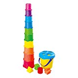 Playgo - Cubo playa con 4 figuras & 10 cubos de colores (ColorBaby 44559) , color/modelo surtido