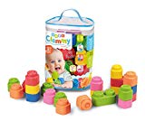 Clementoni - Soft Clemmy Bolsa 48 bloques - construcciones blanditas para bebé a partir de 6 meses (17134)