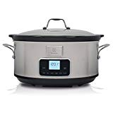 Electrolux Olla de cocción lenta ESC7400 - Olla de cocción lenta de acero inoxidable con 6 programas predefinidos, 235 W, 6,6 lt