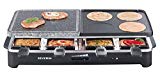 SEVERIN Raclette Partygrill con Piedra Natural y Plancha Reversible, 1.500 W aprox., Incl. 8 Mini-Sartenes, RG 2341