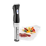 Klarstein Quickstick Sous Vide - Roner, Roner cocina baja temperatura con bomba circulación en 3D, Sous vide con temperaturas 50 a 95 °C, Potencia 1300 W, Pantalla Táctil, Hasta 20 Litros, Negro