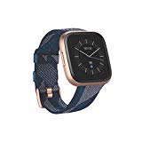 Fitbit Versa2 Health Fitness, 2 (edición Especial) El Smartwatch Que Te Ayuda A Mejorar La Salud Y Forma Física Unisex Adult, Textil En Azul Marino Rosa, Talla Única