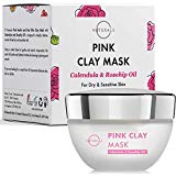 O Naturals Mascarilla Facial Arcilla Rosa y Aceite Mosqueta,cara y cuello.Combate Brotes de Acné y las cicatriza. Limpia los poros,Manchas,Hidrata,Nutre y Tonifica la Cara. Aumenta el colágeno 50gr.