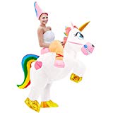 Tacobear Disfraz Inflable De Unicornio Traje De Cosplay Fiesta para Adulto Disfraz Hinchable de Halloween Caballo Hinchable Disfraz Unicornio Hinchable Disfraz con Sombrero