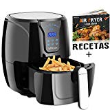 VPCOK Freidora sin Aceite, 3,6L Freidora de Aire Caliente con 6 Programas, Air Fryer con Temperatura y Temporizador Ajustable, Cesta Antiadherente, Libre de BPA