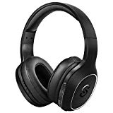 Cascos Bluetooth 4.1 SoundPEATS A2 Upgrade Auriculares de Diadema Inalámbricos Over-Ear con Micrófono Manos Libres Super Bass 20 Horas de Duración (Negro Upgrade)