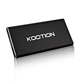 120GB SSD Portátil USB 3.1 KOOTION Disco Duro Externo Portable SSD, Alta Velocidad de Lectura y Escritura de hasta 400 MB/s y 300 MB/s, para Windows, MacBook, Xbox, Smart TV, PS3/4, Pesa 41g