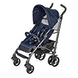 Chicco Liteway 3 Silla Paseo Ligera y Plegable desde 0 Meses hasta 22 Kg, Carrito de Bebé Compacto y Reclinable, Posición para Dormir, Cierre Tipo Paraguas y Capota Convertible, Color Azul (India Ink)