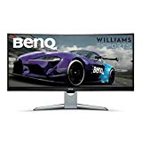 BenQ EX3501R - Monitor Curvo Gaming (Ultra WQHD 100 Hz HDR, 21:9, 3440 x 1440, Free-Sync, 1800R, HDMI, Display Port, USB-C), Negro, Plata, 35