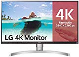 LG 27UL650-W - Monitor 4K UHD 27 pulgadas, Panel IPS: 3840x2160, 60Hz, 5 ms, 1000:1, 350nit, sRGB 99%, 16:9, DisplayPort, Conectividad Universal, Inclinación Ajustable, Color Negro