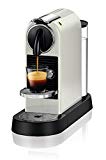 Nespresso De'Longhi Citiz EN167.W - Cafetera monodosis de cápsulas Nespresso, compacta, 19 bares, apagado automático, color blanco, Incluye pack de bienvenida con 14 cápsulas