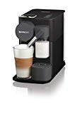 Nespresso De'longhi en 500.b lattissima one black-cafetera monodosis de cápsulas depósito de leche compacto, 19 bares, apagado automático, color negro, 1400 W, Plástico