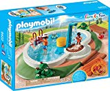 PLAYMOBIL Family Fun Piscina con Bomba de Agua para la Ducha, A Partir de 4 años (9422)