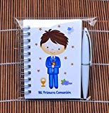 Detalles y Regalos de Comunión Para Invitados Originales - Libretas Niño con mini bolígrafo para Comuniones - Elegantes y Divertidas- ¡Sus Amiguitos Alucinarán! (15 unidades)