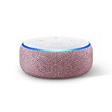 Echo Dot (3.ª generación) - Altavoz inteligente con Alexa, tela de color malva