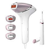 Philips Lumea IPL Prestige, 4 accesorios - Dispositivo de depilación y lápiz recortador compacto satén (BRI949/00)