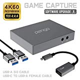 Pengo 4K60 HDMI Pass-Through, Tarjeta de Captura 1080p60fps, Game Capture, Capturadora Video HDMI USB Tipo-C 3.0 Nintendo Switch Xbox PS5, Sin Demora (Mac/Win/Linux)