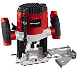 Einhell Fresadora eléctrica de cable - TC-RO 1155 E. 230 V, 1100 W, 4,7 Amperios, Ø 6 y 8 mm, control de velocidad, tope paralelo, adaptador de aspiración, incluidos accesorios