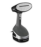 Rowenta Access Steam+ DR8150 - Cepillo de vapor, plancha vertical 1600 W, depósito 190 ml, elimina arrugas, olores y desinfecta, accesorio prendas delicadas y gruesas, cable de 3 m, Gris / Negro