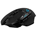 Logitech G502 LIGHTSPEED Ratón Gaming Inalámbrico, Captor HERO 25K, 25,600 DPI, RGB, Peso Reducido, 11 Botones Programables, Batería Larga Duración, POWERPLAY-compatibile, PC, Negro