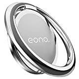 Amazon Brand - Eono Anillo Soporte Móvil, Rotación Teléfono Metal Universal Soporte para iPhone 13 Pro MAX Mini 12 11 XS XR X 8 7 6S Plus, Galaxy Note/S/A, Huawei, Android Smartphones - Plata