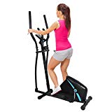 gridinlux. Trainer ELIPTIC 1500. Bicicleta Elíptica para casa Multifuncional. Doble Manillar Ergonómico, Pulsómetro, Pantalla LCD, Freno Magnético, Intensidad Regulable, 8 Niveles