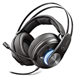 Trust GXT 383 Dion - Auriculares Gaming, Sonido Envolvente Surround 7.1, Negro