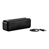 AmazonBasics - Altavoz estéreo bluetooth de 15 vatios con diseño resistente al agua, Negro