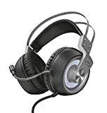 Trust GXT 4376 - Ruptor Auriculares Gaming con Unidades acústicas de 50 mm, Sonido Envolvente 7.1 e iluminación, Gris