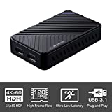 AVerMedia Live Gamer ULTRA GC553, 4KP60 HDR Pass-Through, USB 3.1, Capturadora de víeo, Ultra baja latencia, Plug and Play, 4K, compatible con Youtuber, Streamer, Switch, PS4