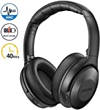 Mpow H17 Auriculares con Cancelación de Ruido, Auriculares Diadema Bluetooth con Micrófono CVC 6.0, Carga Rápida, 45 Horas de Reproducir, Cascos con Cancelación de Ruido para TV, Móvi, PC