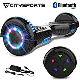 CITYSPORTS Patinete Eléctrico Hover 6.5 Pulgadas Board, Self Balancing Scooter, Ruedas de Led Luces, Bluetooth, Motor 700W