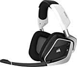 Corsair Void PRO RGB Wireless Auriculares para Juegos, 7.1 Sonido envolvente, Inalámbrico de 2.4 GHz de baja latencia, 12 m de alcance, Personalizable Iluminación LED RGB, color Blanco