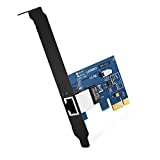 UGREEN Tarjeta de Red Gigabit Ethernet PCI Express 10/100/1000 Mbps con Puerto Gigabit Ethernet RJ45 y Perfil Doble, Adaptador de Red Gigabit PCIe Compatible con Windows 10/ 8/ 7/ Vista/ XP