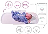 Emiltonia - Báscula digital para bebé con APP, pantalla LED, función tara, 3 en 1, báscula para bebé, báscula para niños, báscula de baño de hasta 100 kg, bandeja de cuna extraíble